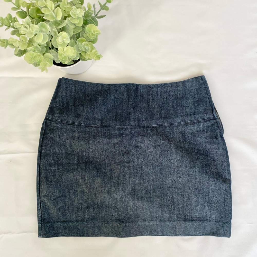 Express | Women’s Denim Mini Skirt No Pockets Side Zipper | Size 0